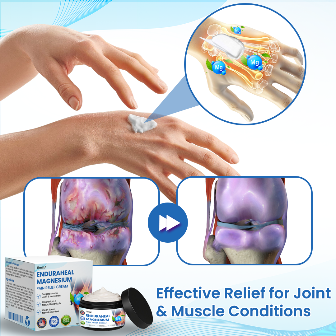 Timilk® EnduraHeal Magnesium Pain Relief Cream (Treats Arthritis, Neuropathy, Rheumatism & More)