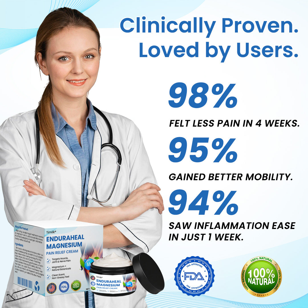 Timilk® EnduraHeal Magnesium Pain Relief Cream (Treats Arthritis, Neuropathy, Rheumatism & More)