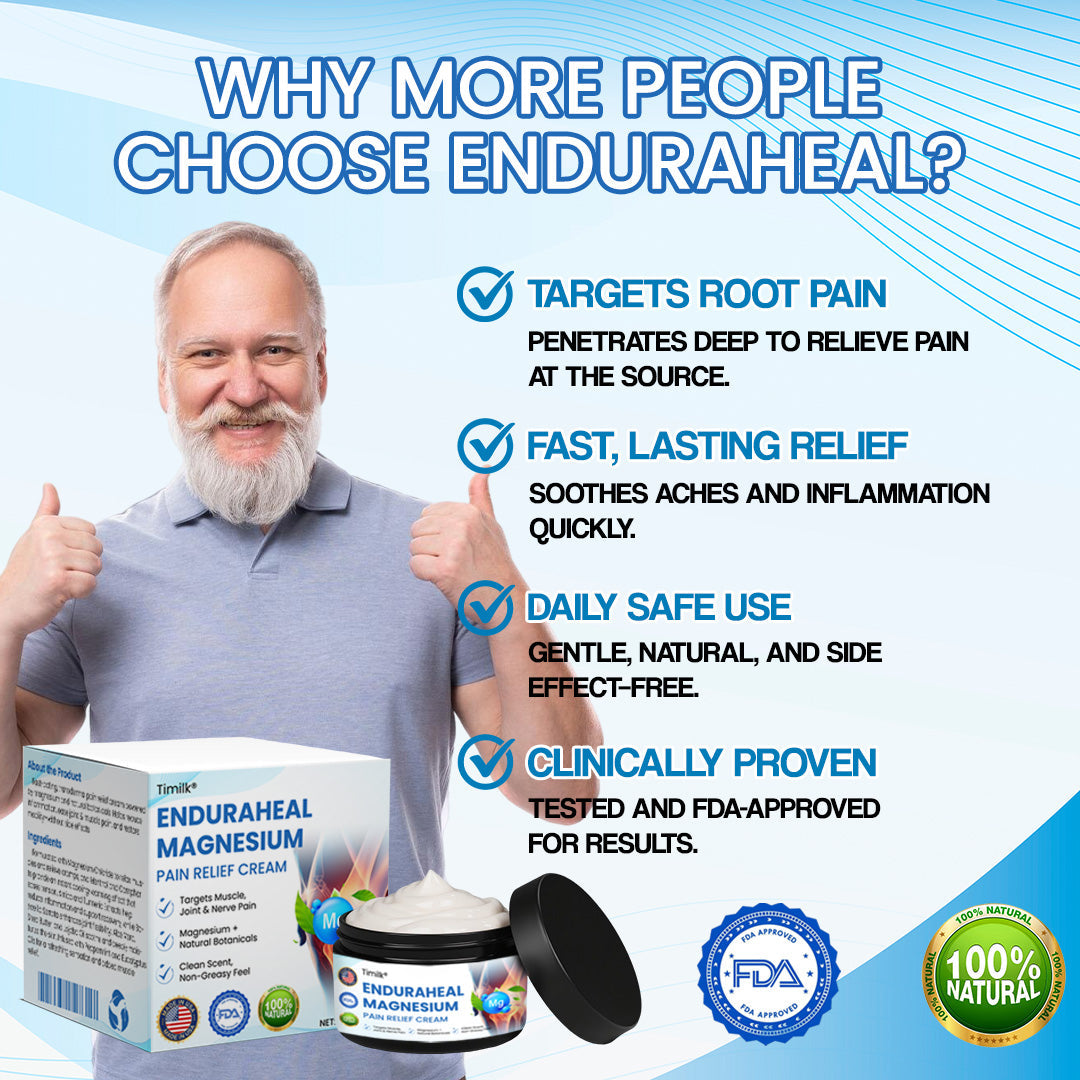 Timilk® EnduraHeal Magnesium Pain Relief Cream (Treats Arthritis, Neuropathy, Rheumatism & More)