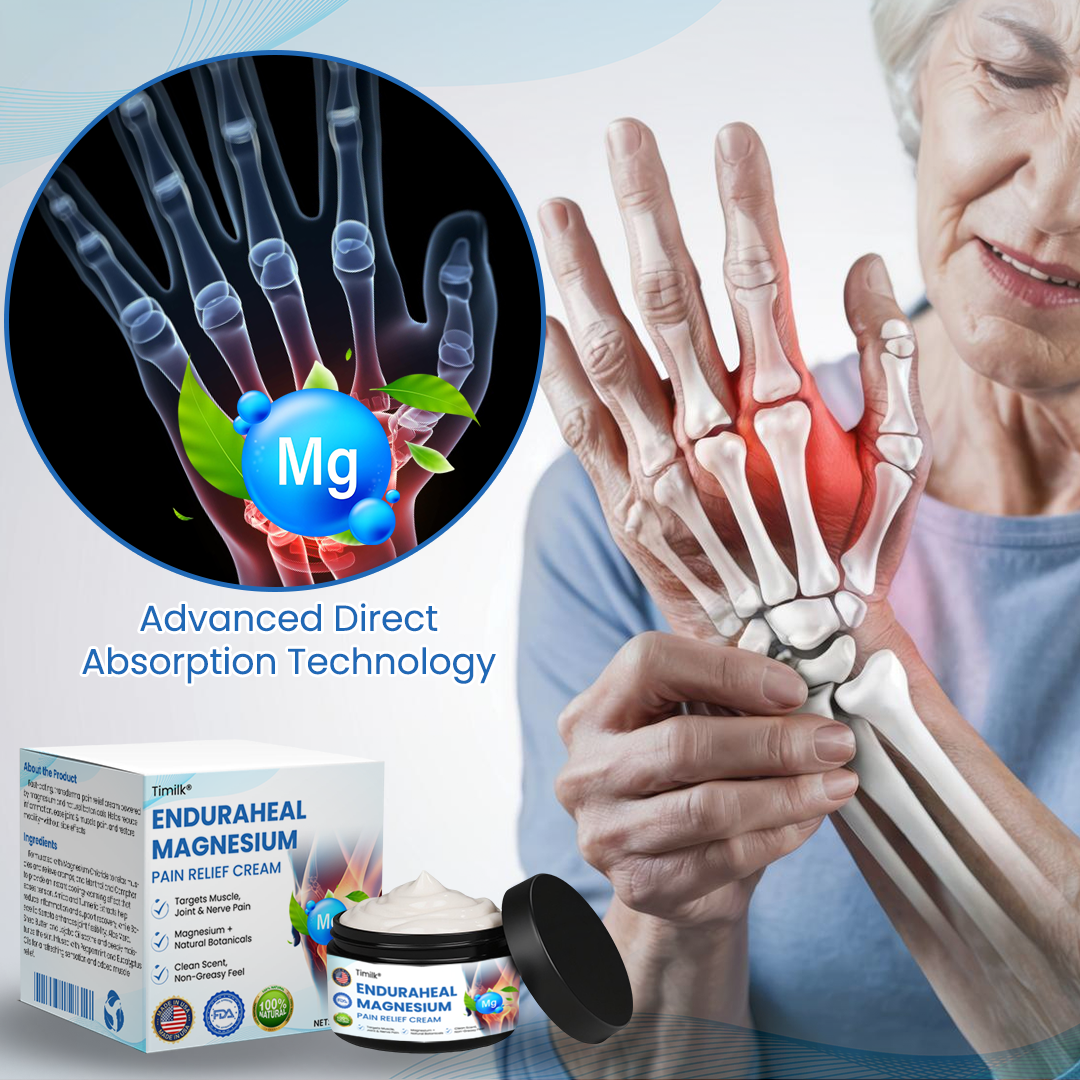 Timilk® EnduraHeal Magnesium Pain Relief Cream (Treats Arthritis, Neuropathy, Rheumatism & More)