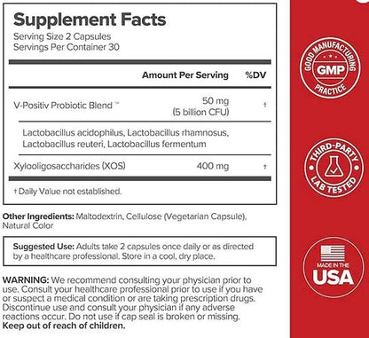 URO Vaginal Probiotics for Women PH Balance with Prebiotics & Lactobacillus Probiotic Blend