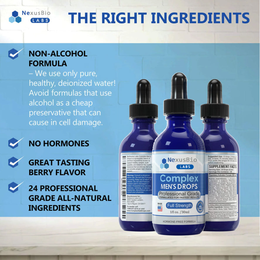 NexusBio® Labs Complex Men's Drops🚀🛬【💥3rd Anniversary Store Celebration Sale💥】