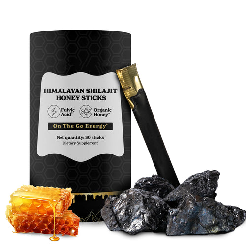 [🔥Last day for 75%OFF]Pure Himalayan Shilajit Sticks with Organic Honey, Saffron | Easy to Consume Shilajit| 30 Sticks for Energy Boost & Immune Support, 85+ Trace Minerals, 75%+ Fulvic Acid