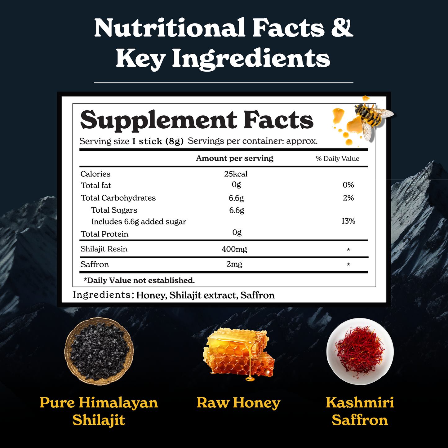 [🔥Last day for 75%OFF]Pure Himalayan Shilajit Sticks with Organic Honey, Saffron | Easy to Consume Shilajit| 30 Sticks for Energy Boost & Immune Support, 85+ Trace Minerals, 75%+ Fulvic Acid