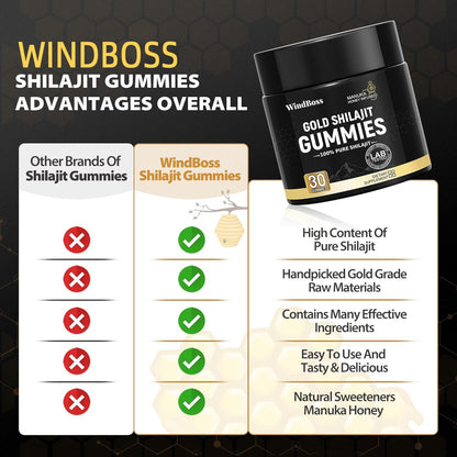 🏆Choice of 80% Tough Guys⏰Pure Himalayan Gold Shilajit Gummies-Natural Powerful Size & Stamina Enhancer for Men-ABB8