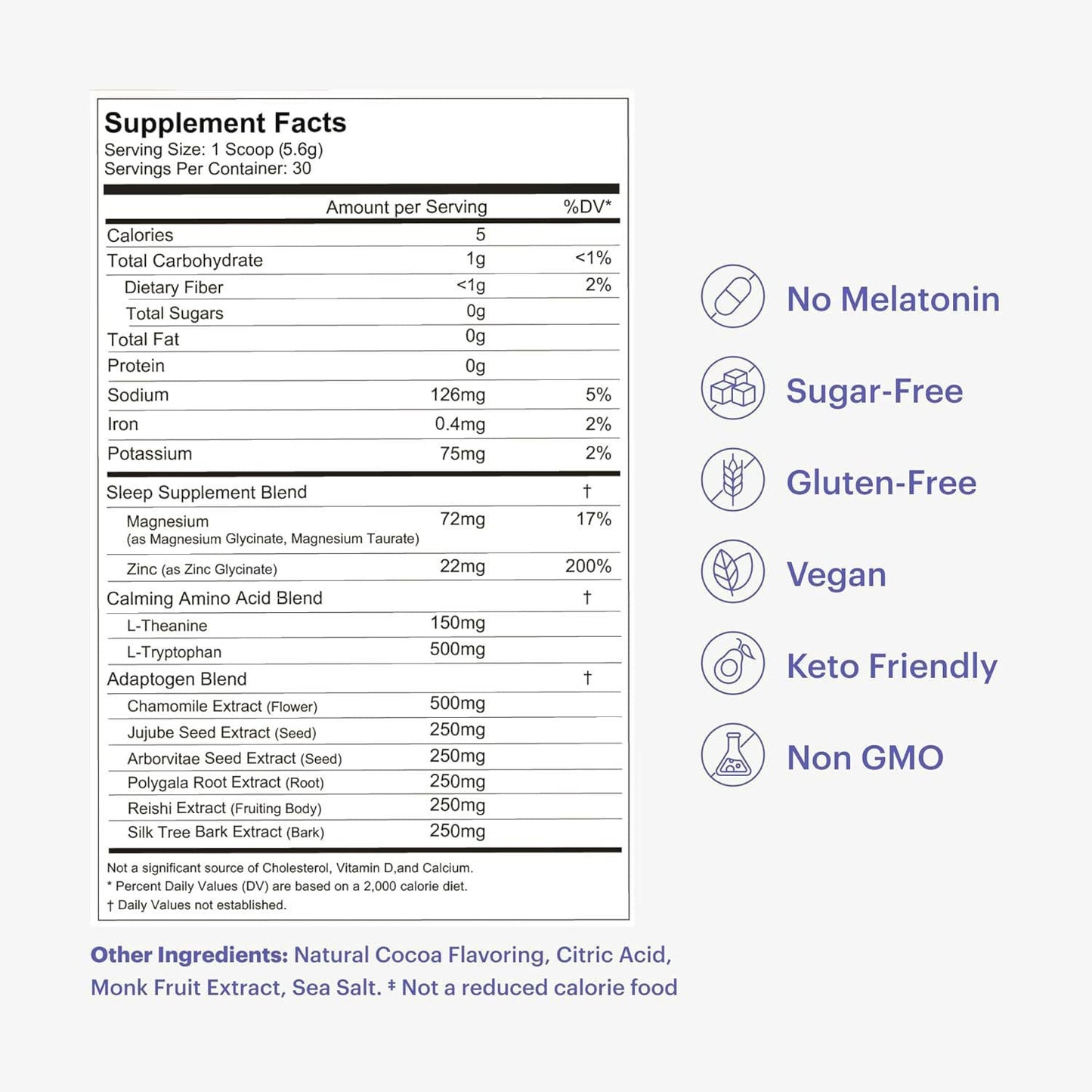 Magnesium Hot Cocoa – Natural Sleep Support, Melatonin-Free & Vegan