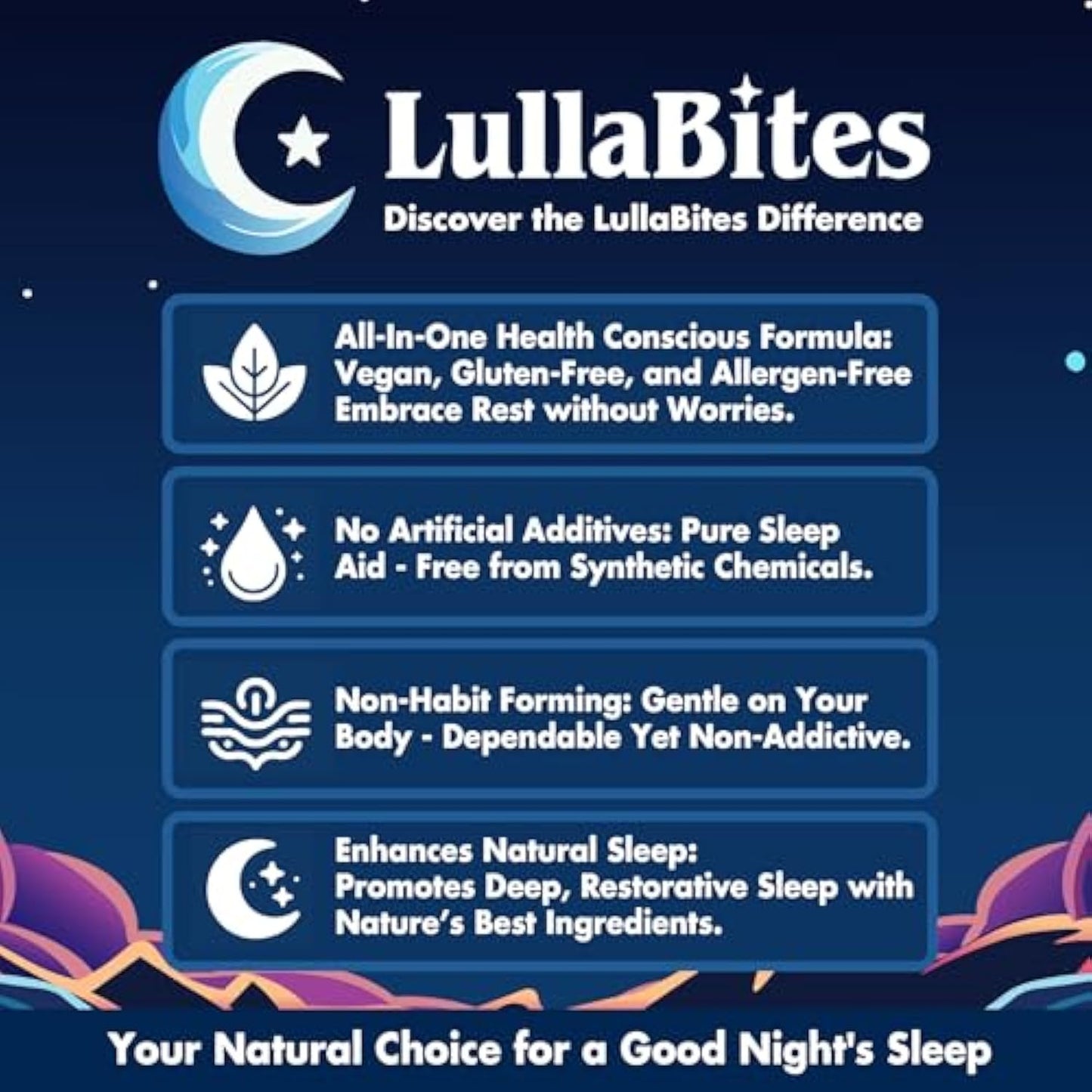 Natural Sleep Gummies – Botanical Blend for Evening Relaxation